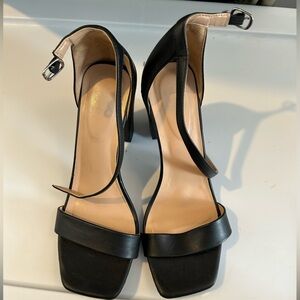 a new day Black Heeled Sandals